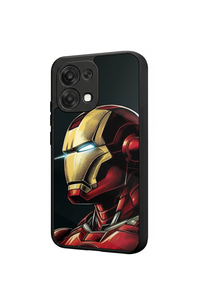 Oppo A6 Pro Uyumlu  Iron Man ( Demir Adam ) Tasarımlı Glossy Premium Kılıf