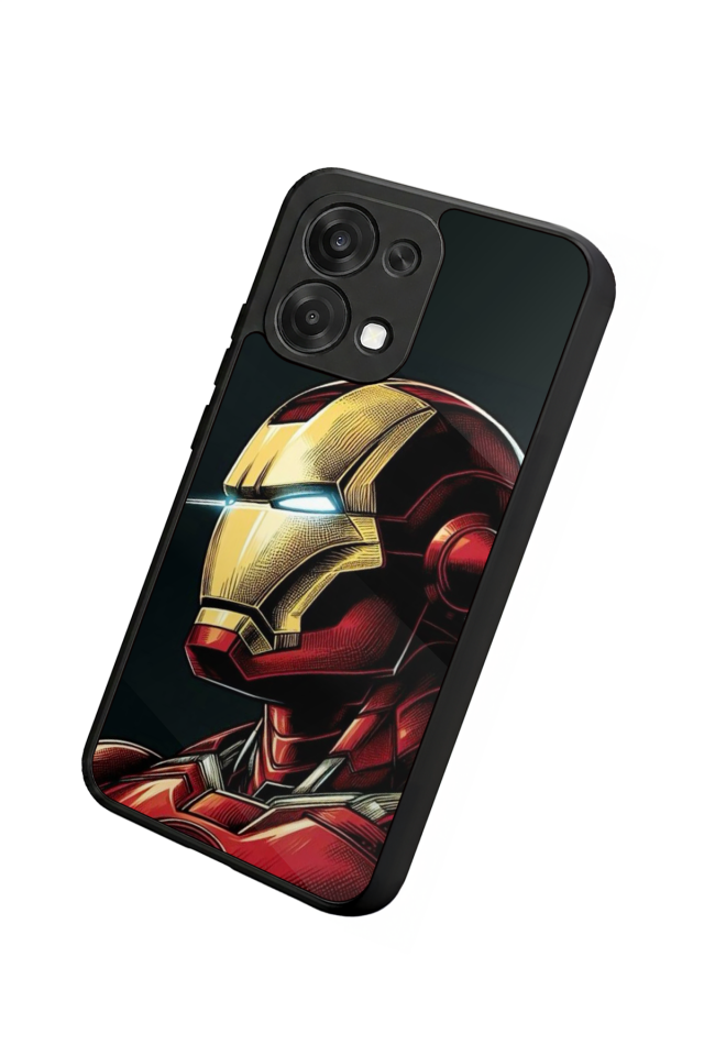 Oppo A6 Pro Uyumlu  Iron Man ( Demir Adam ) Tasarımlı Glossy Premium Kılıf