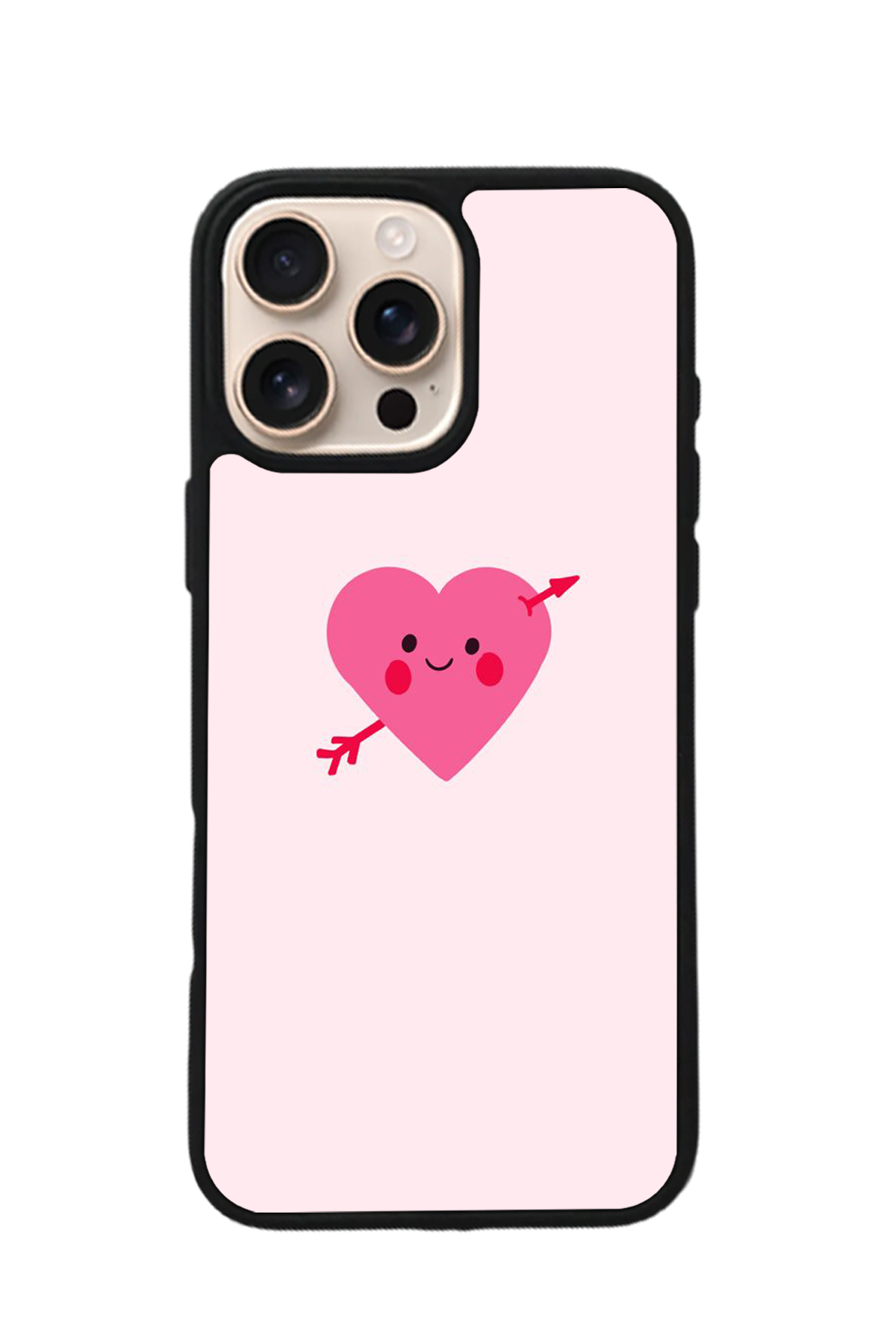 iPhone 15 Pro Max Uyumlu Kalp Love Tasarımlı Glossy Premium Kılıf