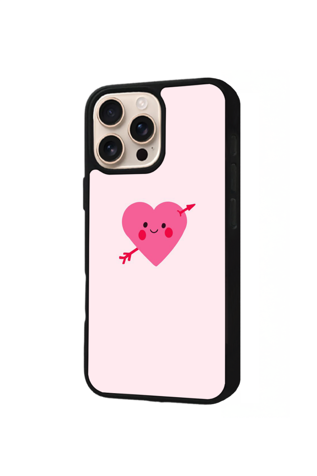 iPhone 15 Pro Max Uyumlu Kalp Love Tasarımlı Glossy Premium Kılıf