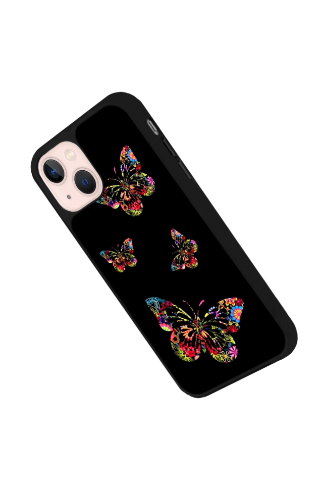 iPhone 15 Plus Uyumlu Kelebek Tasarımlı Glossy Premium Kılıf