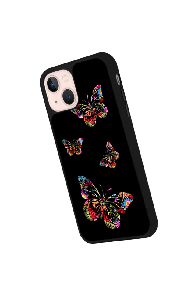 iPhone 15 Plus Uyumlu Kelebek Tasarımlı Glossy Premium Kılıf