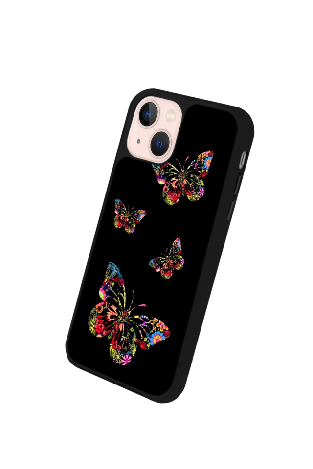 iPhone 15 Plus Uyumlu Kelebek Tasarımlı Glossy Premium Kılıf