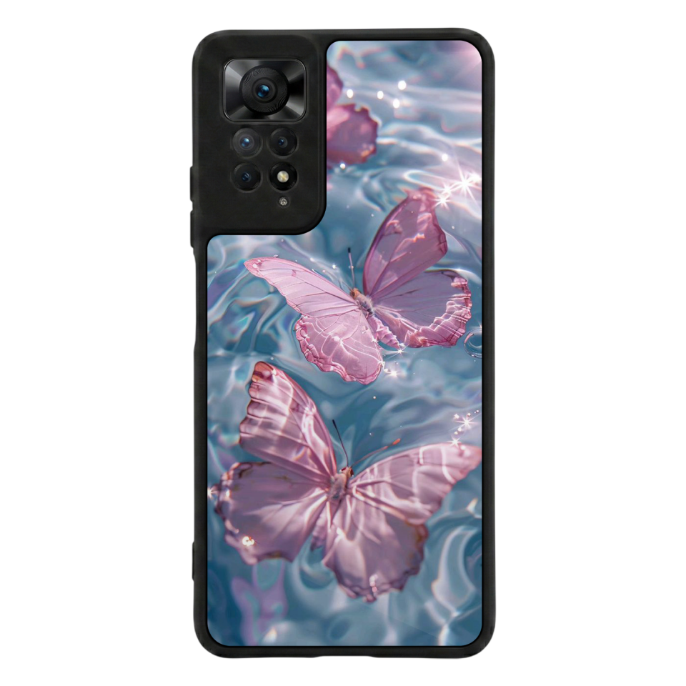 Xiaomi Redmi Note 11 Pro Uyumlu Kelebek Tasarımlı Glossy Premium Kılıf