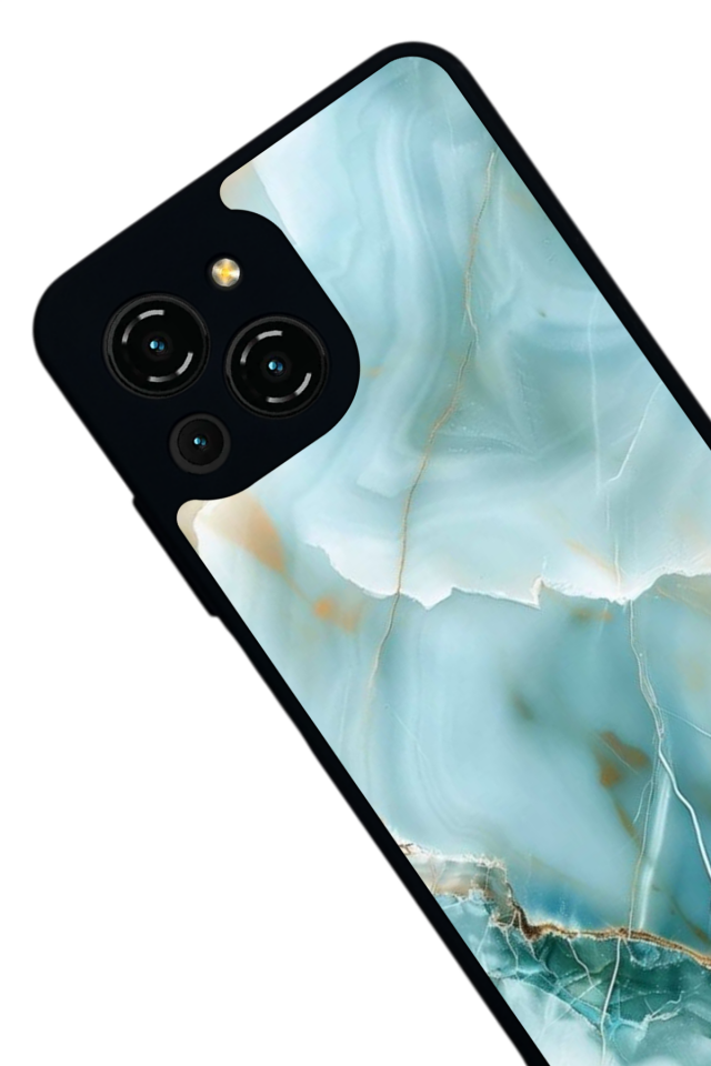 Reeder S23 Pro Max Uyumlu Mermer Marble Tasarımlı Glossy Premium Kılıf