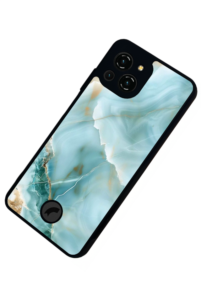 Reeder S23 Pro Max Uyumlu Mermer Marble Tasarımlı Glossy Premium Kılıf