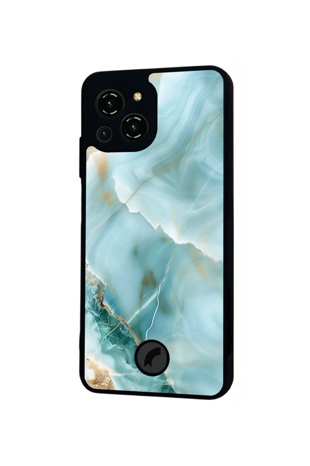 Reeder S23 Pro Max Uyumlu Mermer Marble Tasarımlı Glossy Premium Kılıf