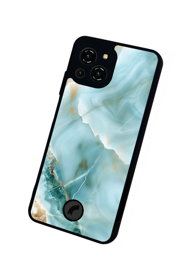 Reeder S23 Pro Max Uyumlu Mermer Marble Tasarımlı Glossy Premium Kılıf