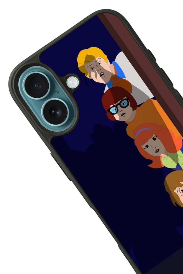 iPhone 16 Uyumlu Scooby Doo Tasarımlı Glossy Premium Kılıf