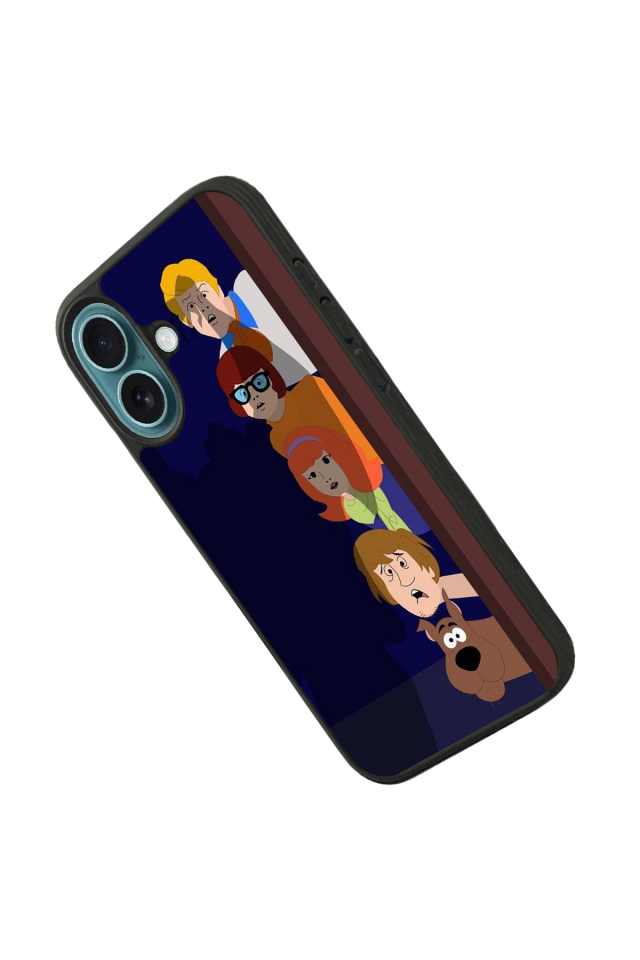 iPhone 16 Uyumlu Scooby Doo Tasarımlı Glossy Premium Kılıf