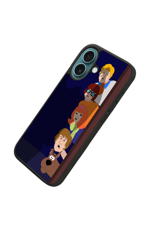 iPhone 16 Uyumlu Scooby Doo Tasarımlı Glossy Premium Kılıf
