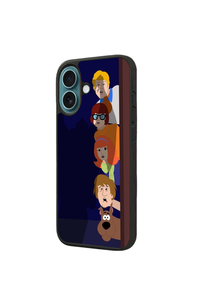 iPhone 16 Uyumlu Scooby Doo Tasarımlı Glossy Premium Kılıf