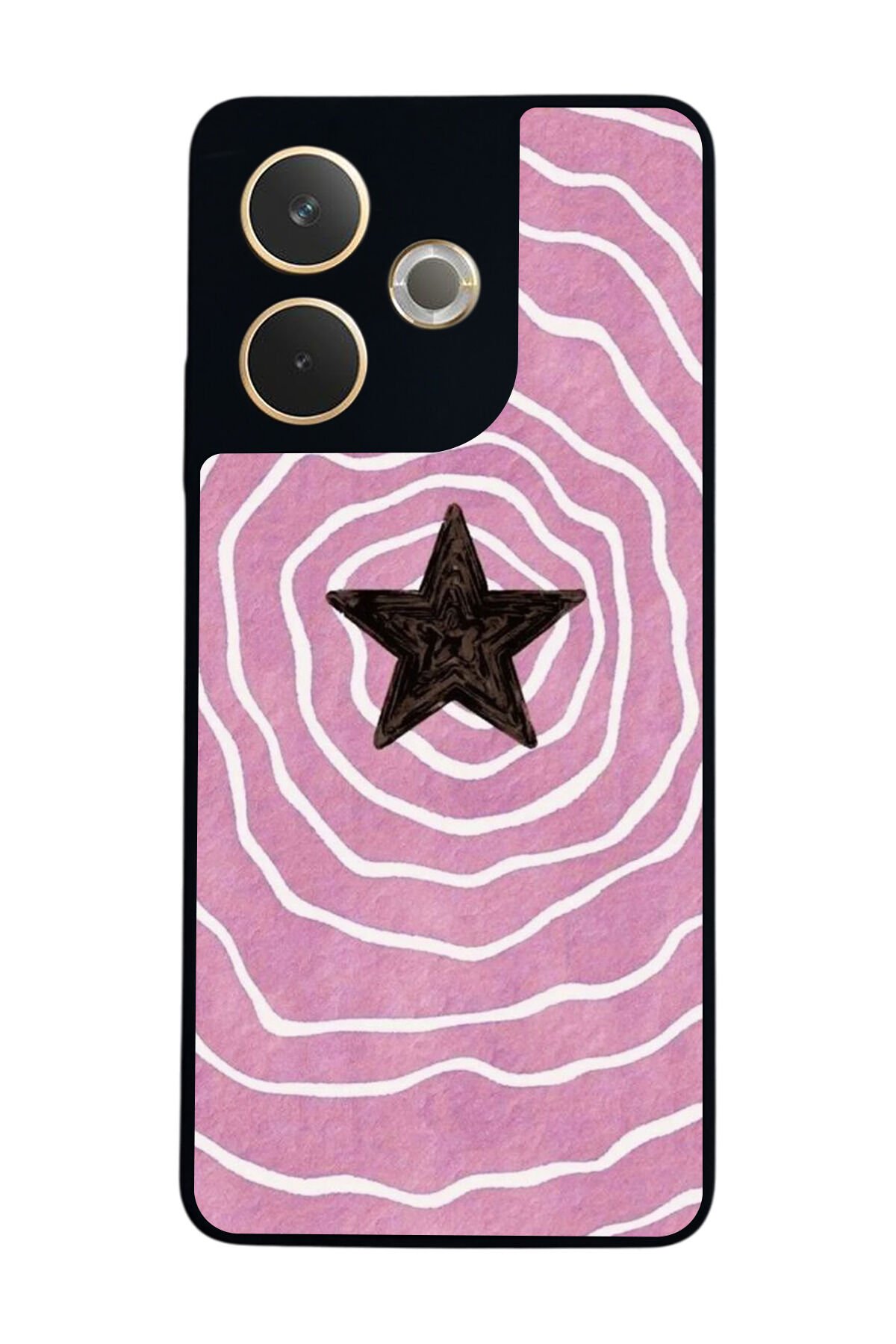 Oppo A5 Pro Uyumlu Retro Yildizlar Tasarımlı Glossy Premium Kılıf