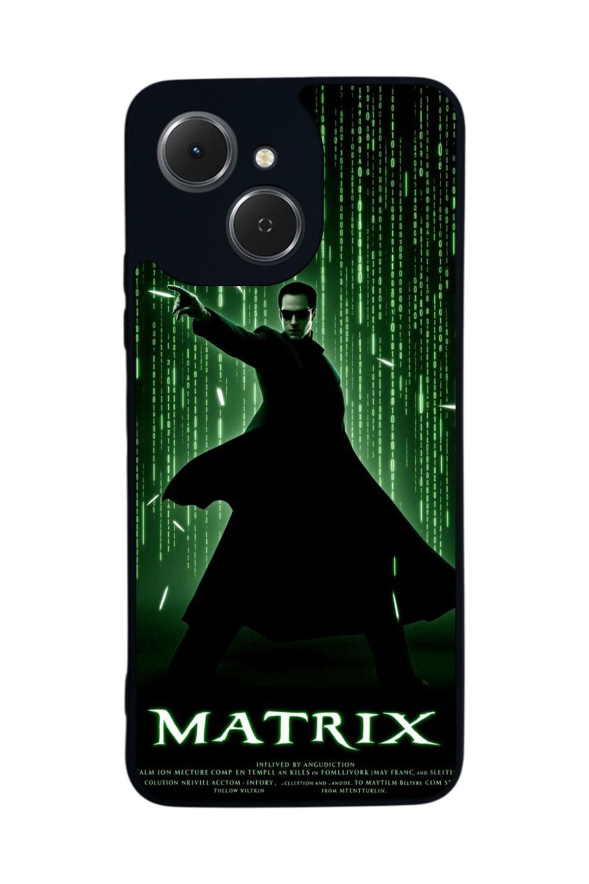 Tecno Spark 40C Uyumlu Matrix Tecno Spark 40C Tasarımlı Glossy Premium Kılıf