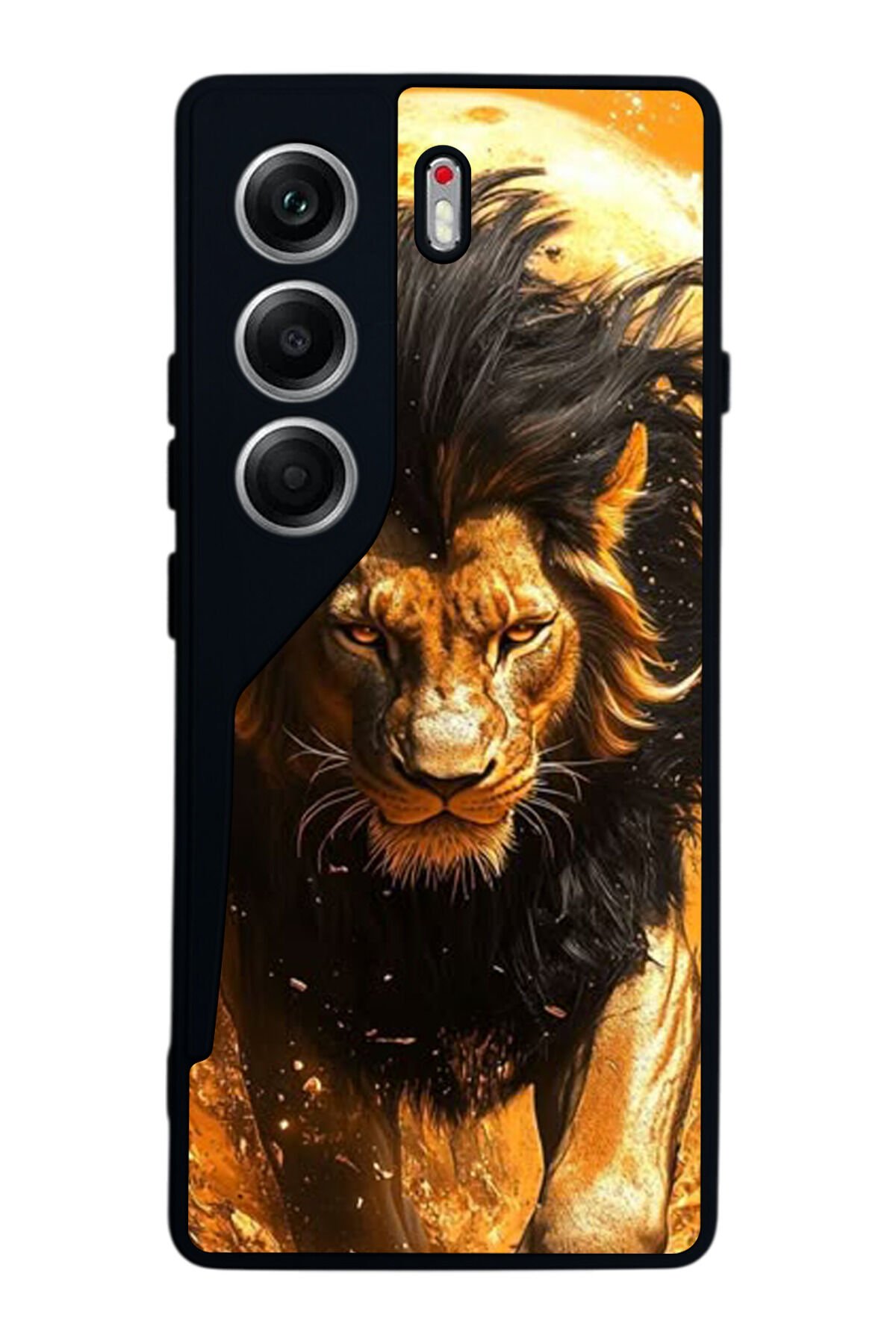 Tecno Camon 40 Uyumlu Aslan Tasarımlı Glossy Premium Kılıf