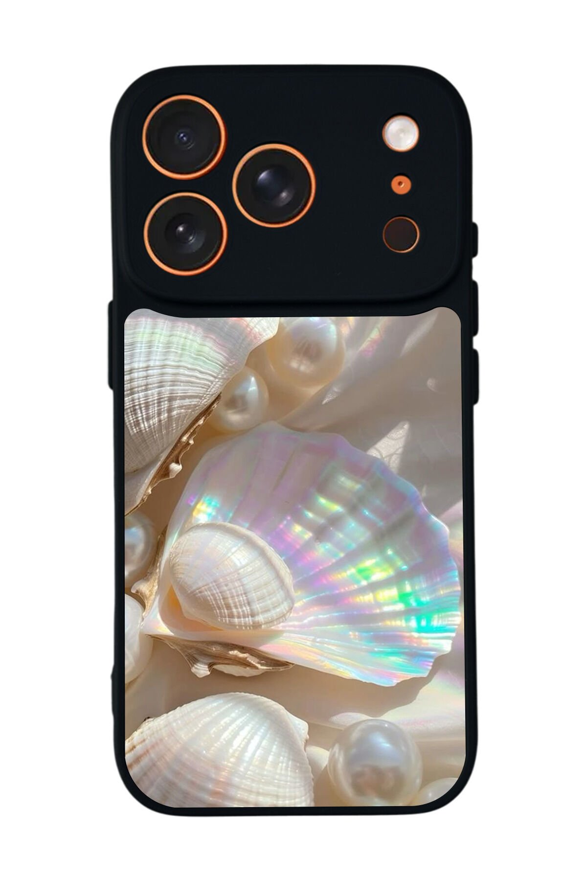 iPhone 17 Pro Max Uyumlu İnci Tasarımlı Glossy Premium Kılıf