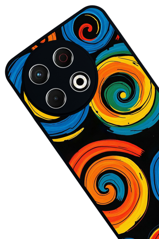 Tecno Spark 30 Pro Uyumlu Abstract Tasarımlı Glossy Premium Kılıf