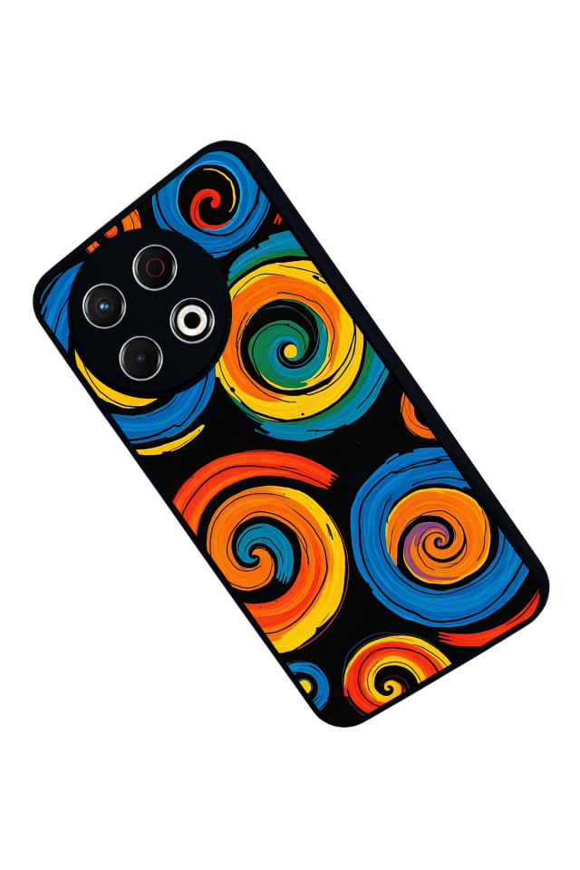 Tecno Spark 30 Pro Uyumlu Abstract Tasarımlı Glossy Premium Kılıf