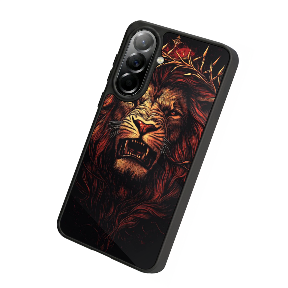 Samsung Galaxy A57 Uyumlu Aslan Tasarımlı Glossy Premium Kılıf