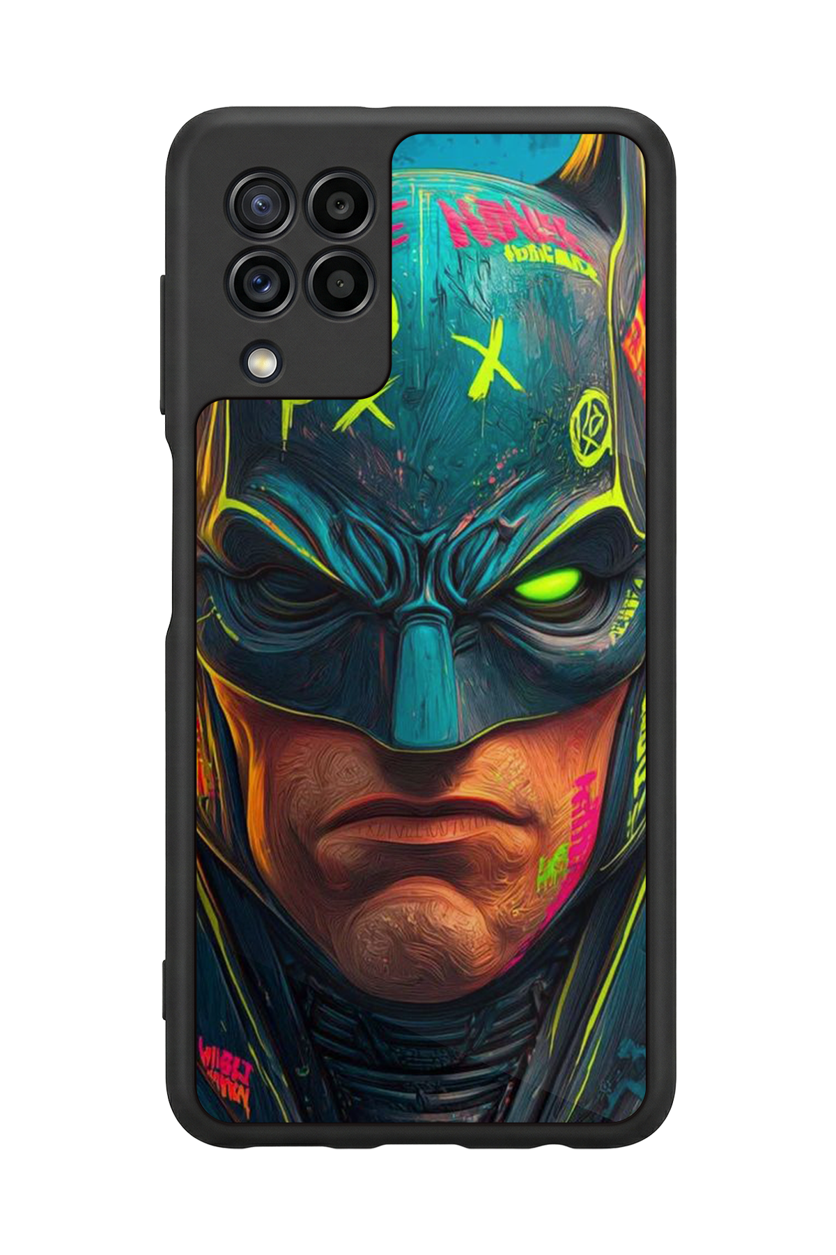 Samsung Galaxy M22 Uyumlu Batman Tasarımlı Glossy Premium Kılıf