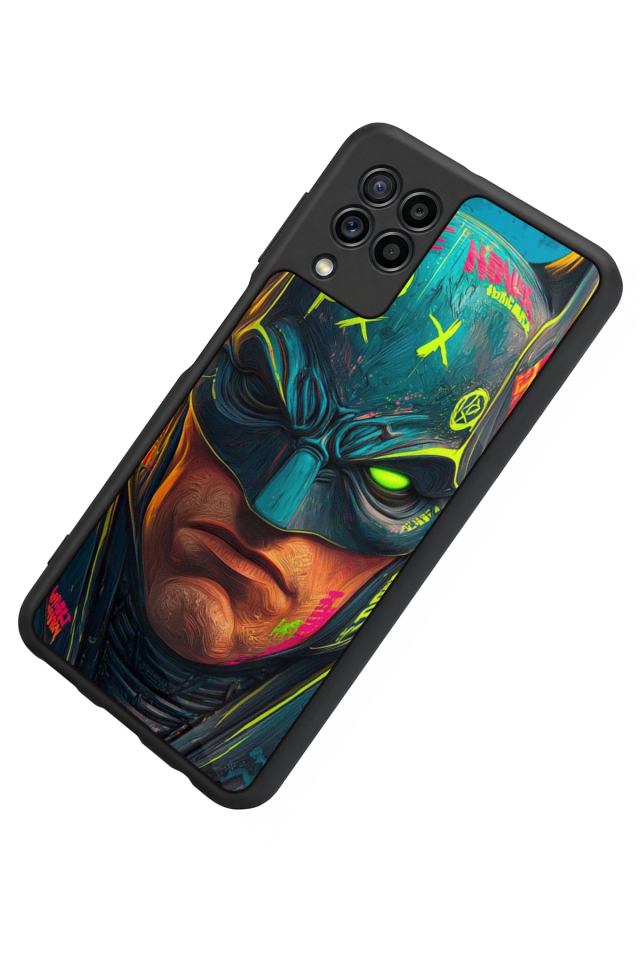 Samsung Galaxy M22 Uyumlu Batman Tasarımlı Glossy Premium Kılıf