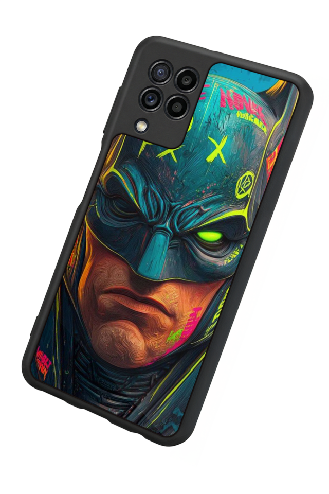 Samsung Galaxy M22 Uyumlu Batman Tasarımlı Glossy Premium Kılıf