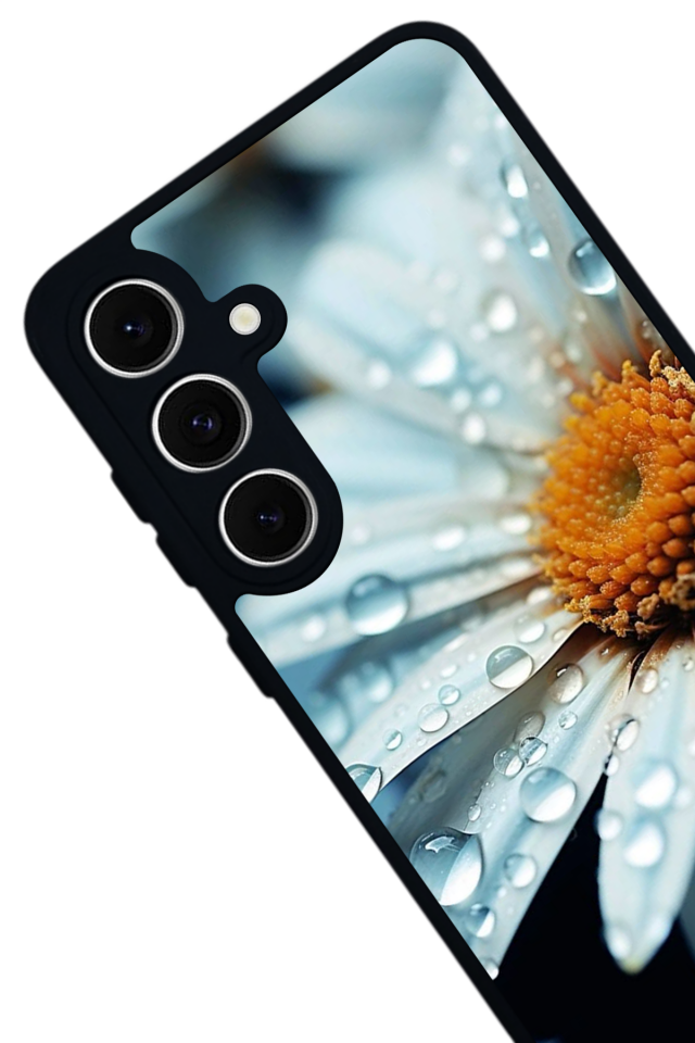 Samsung Galaxy S24 FE Uyumlu Cicek Tasarımlı Glossy Premium Kılıf
