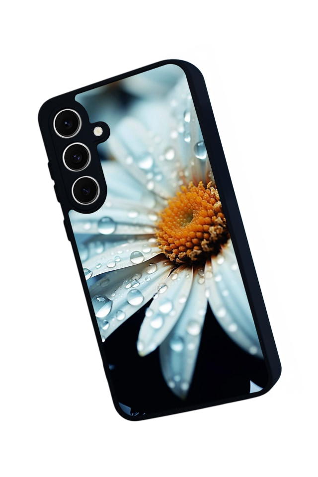 Samsung Galaxy S24 FE Uyumlu Cicek Tasarımlı Glossy Premium Kılıf