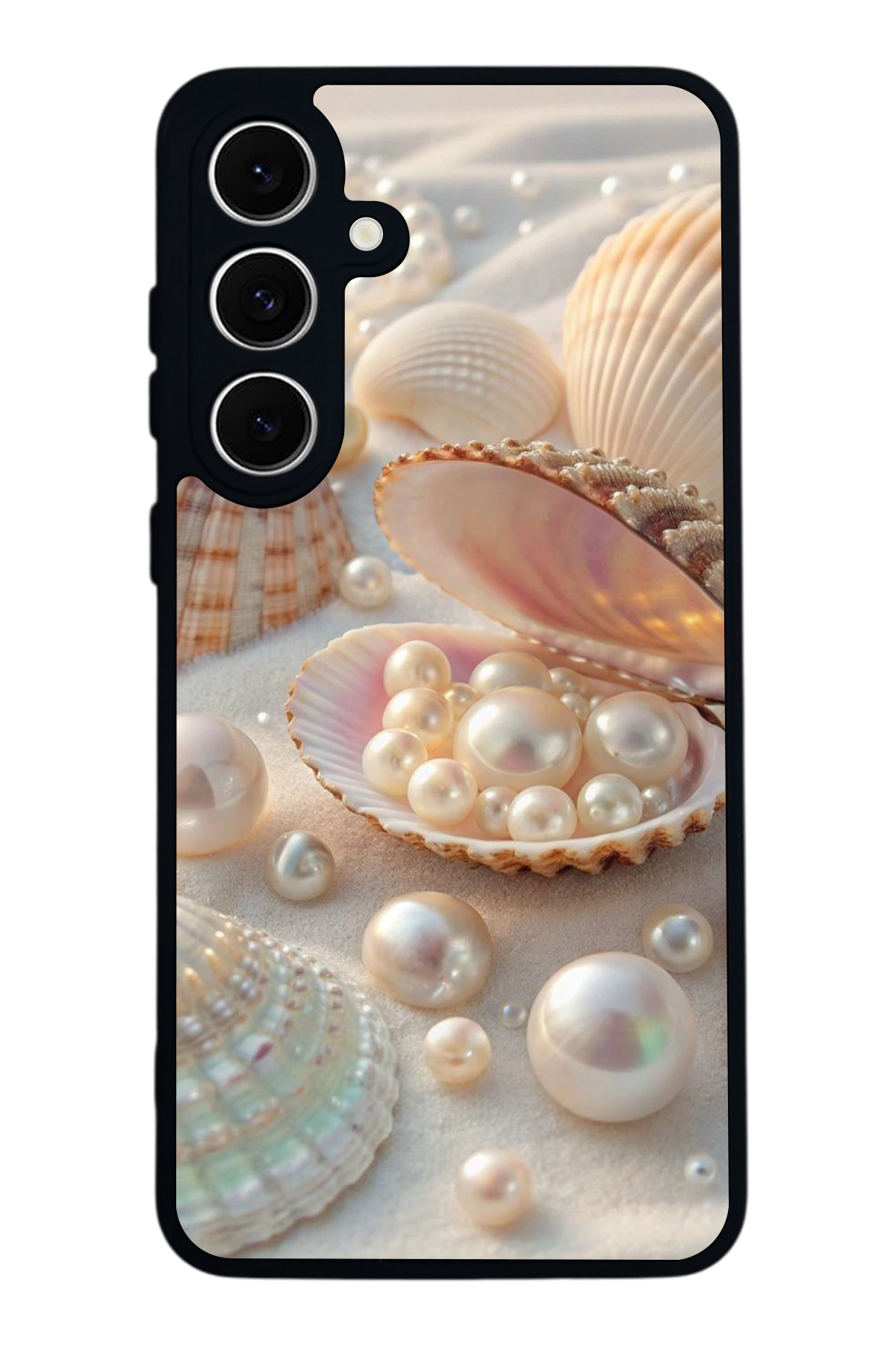 Samsung Galaxy A16 Uyumlu  İnci Tasarımlı Glossy Premium Kılıf