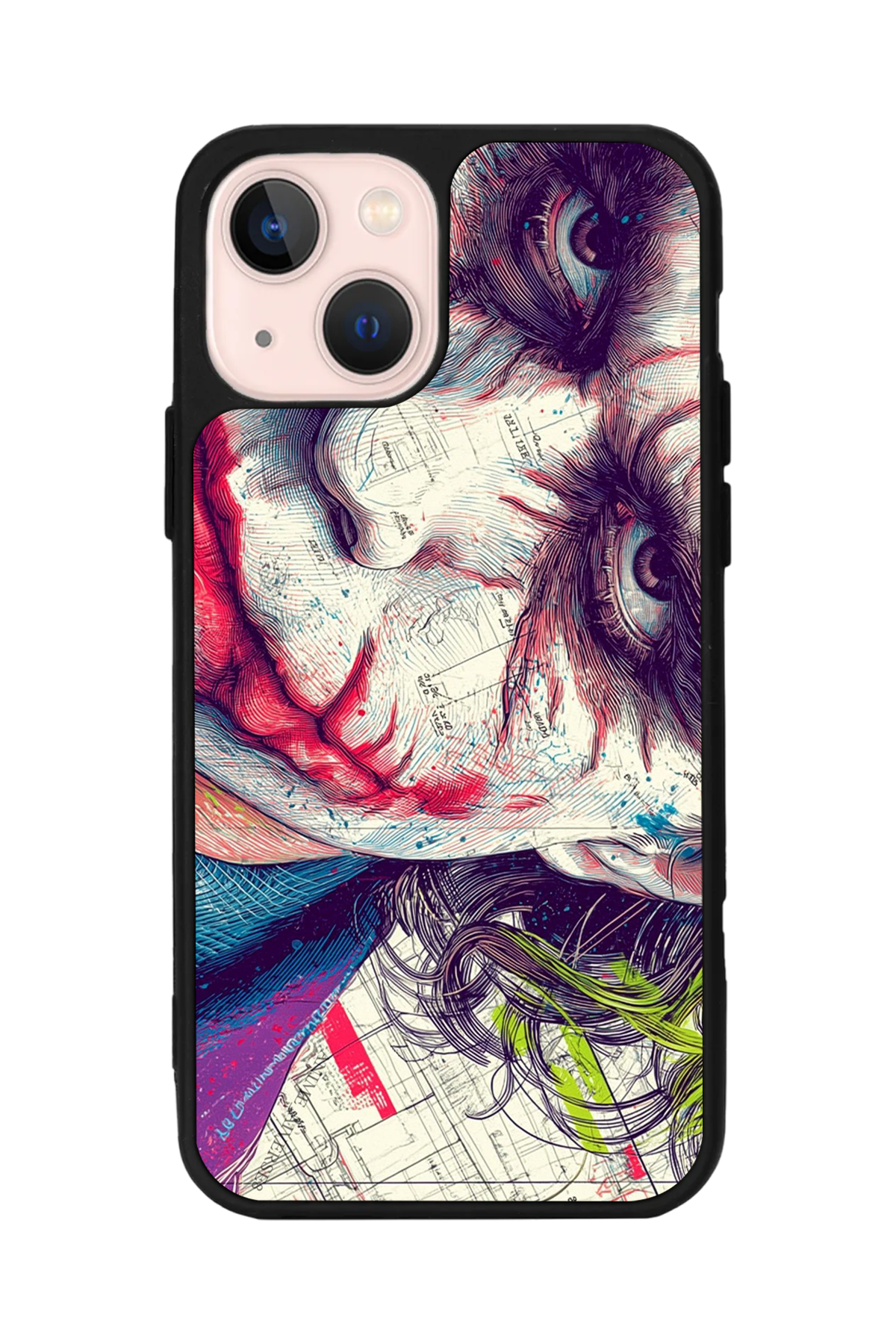iPhone 13 Mini Uyumlu Joker Tasarımlı Glossy Premium Kılıf