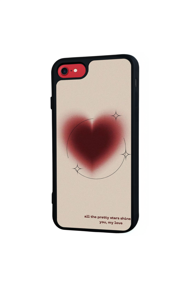 iPhone 7 Uyumlu Kalp Love Tasarımlı Glossy Premium Kılıf