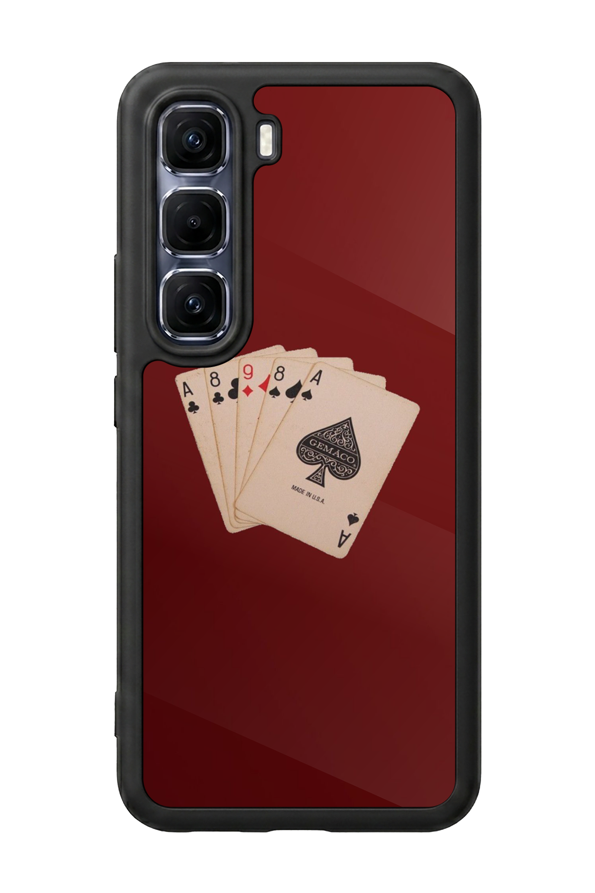 Infinix Hot 60 Pro Plus Uyumlu Kirmizi Tasarımlı Glossy Premium Kılıf
