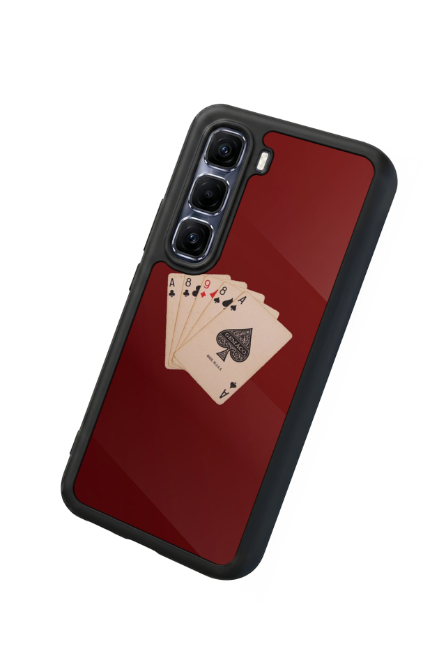 Infinix Hot 60 Pro Plus Uyumlu Kirmizi Tasarımlı Glossy Premium Kılıf