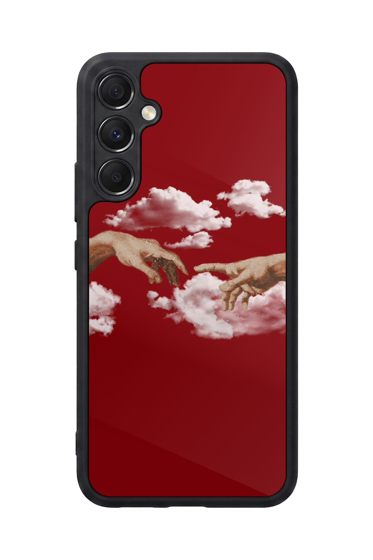 Samsung Galaxy A34 Uyumlu Kirmizi Tasarımlı Glossy Premium Kılıf