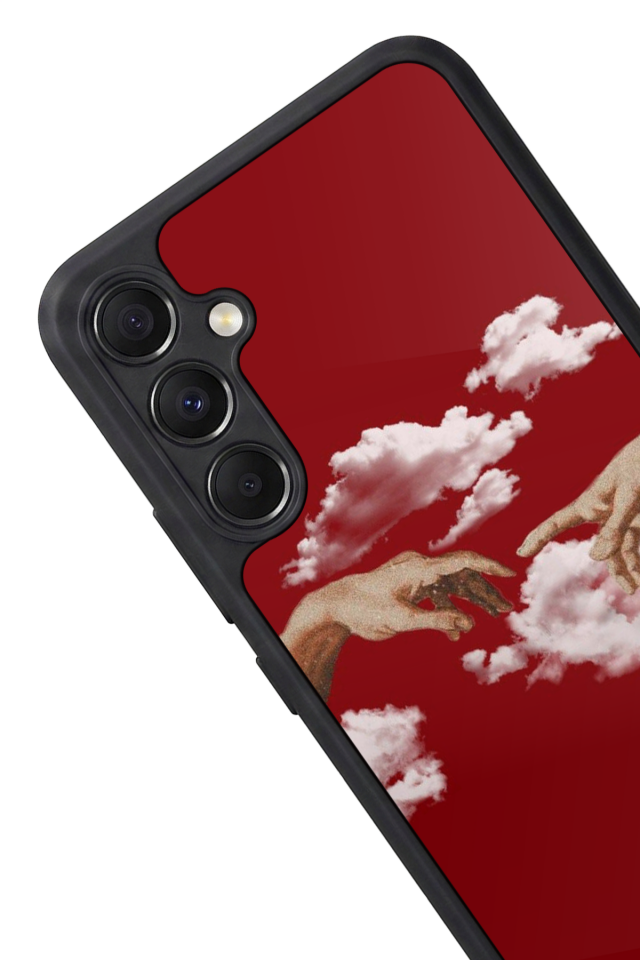 Samsung Galaxy A34 Uyumlu Kirmizi Tasarımlı Glossy Premium Kılıf