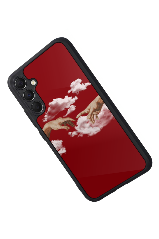 Samsung Galaxy A34 Uyumlu Kirmizi Tasarımlı Glossy Premium Kılıf