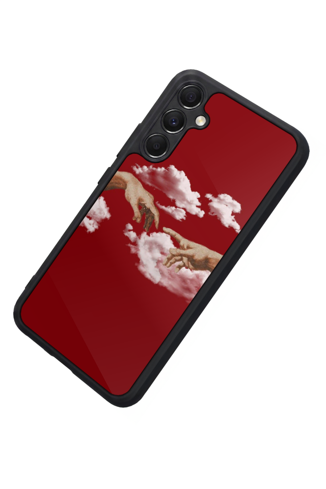 Samsung Galaxy A34 Uyumlu Kirmizi Tasarımlı Glossy Premium Kılıf