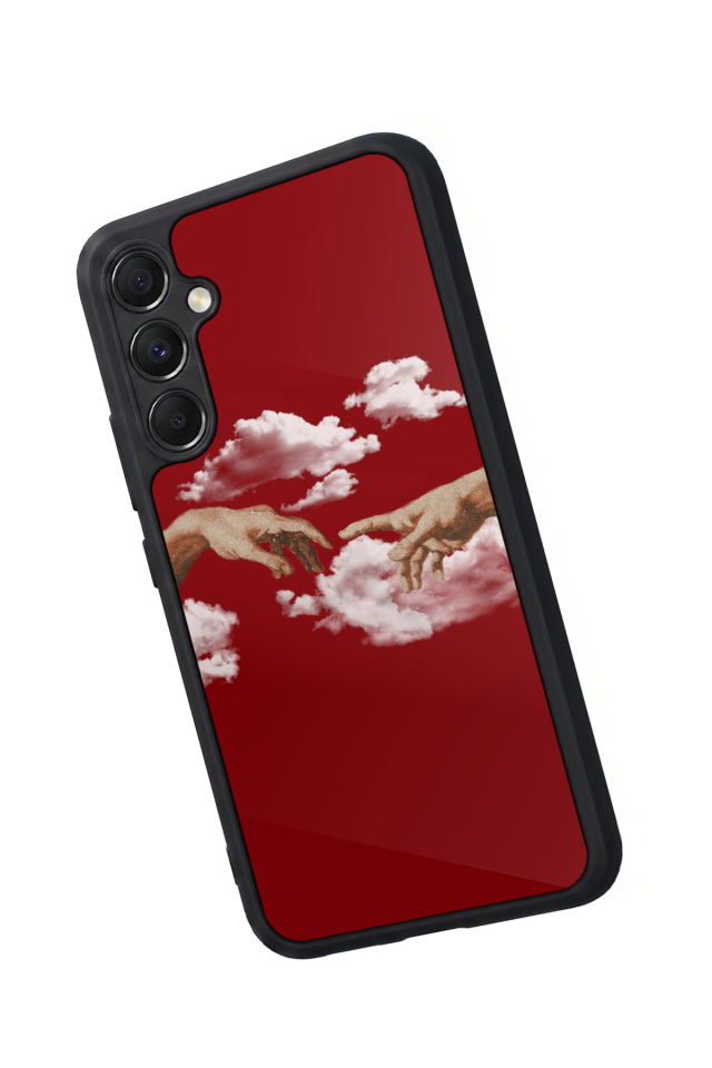 Samsung Galaxy A34 Uyumlu Kirmizi Tasarımlı Glossy Premium Kılıf