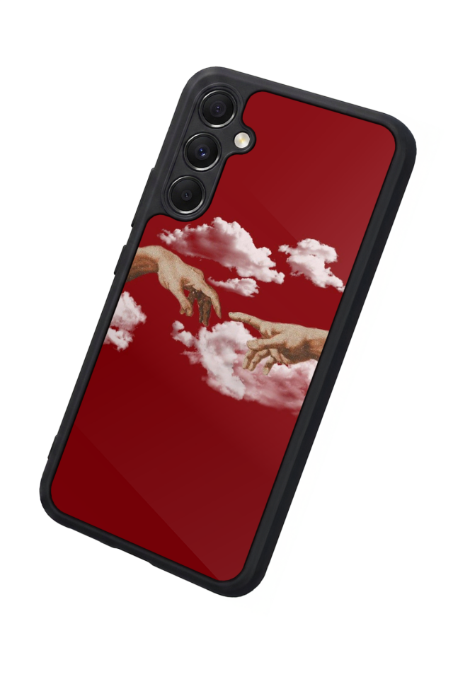 Samsung Galaxy A34 Uyumlu Kirmizi Tasarımlı Glossy Premium Kılıf