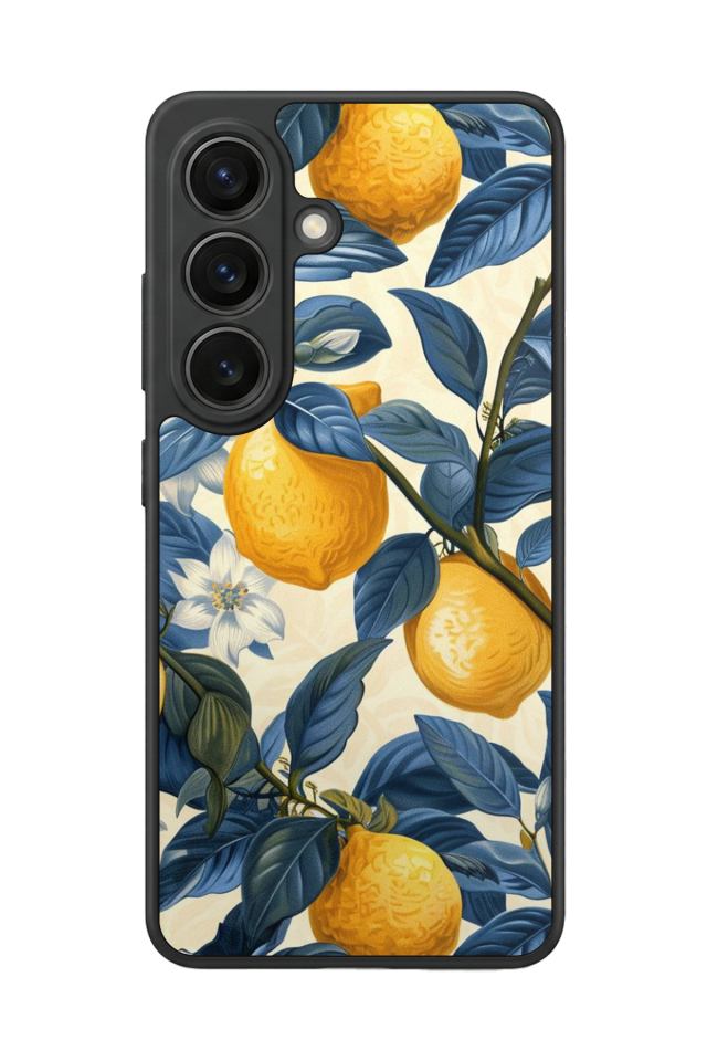 Samsung Galaxy S26 Uyumlu Limon Tasarımlı Glossy Premium Kılıf