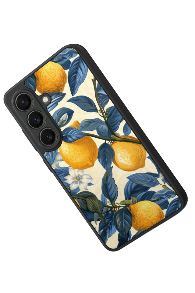 Samsung Galaxy S26 Uyumlu Limon Tasarımlı Glossy Premium Kılıf