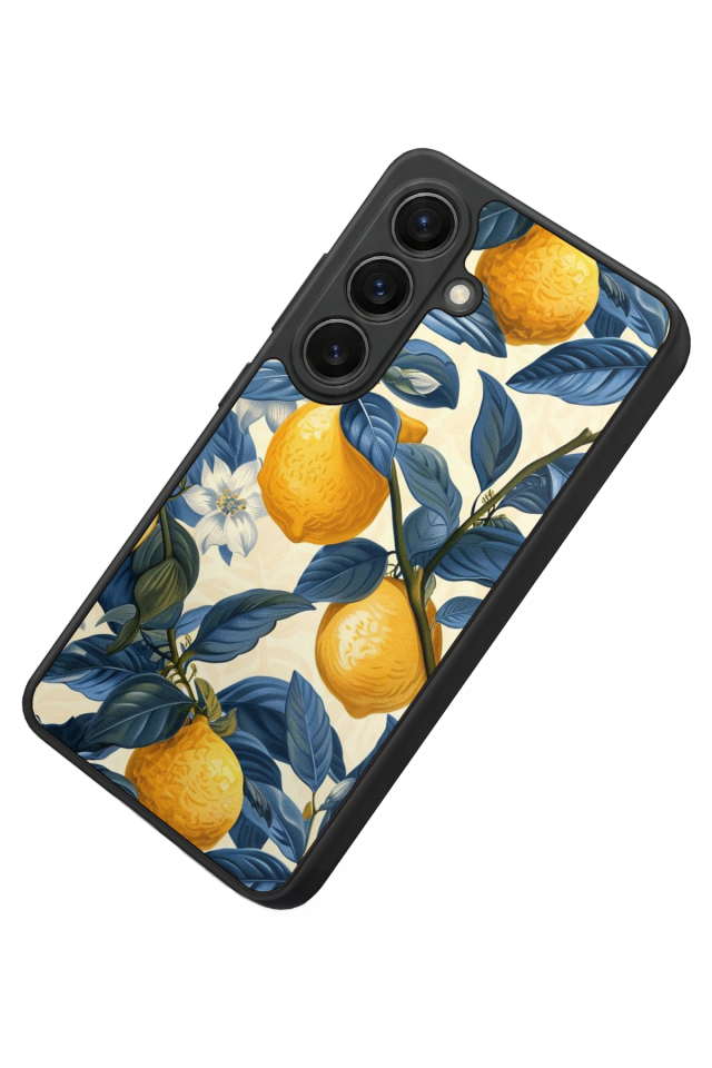 Samsung Galaxy S26 Uyumlu Limon Tasarımlı Glossy Premium Kılıf