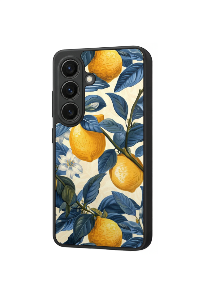 Samsung Galaxy S26 Uyumlu Limon Tasarımlı Glossy Premium Kılıf