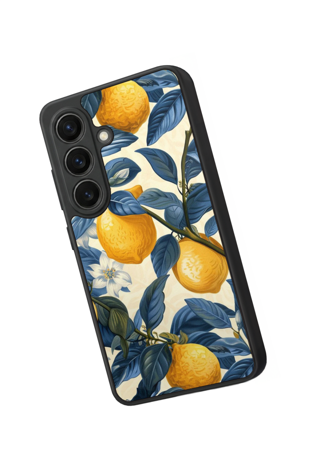 Samsung Galaxy S26 Uyumlu Limon Tasarımlı Glossy Premium Kılıf