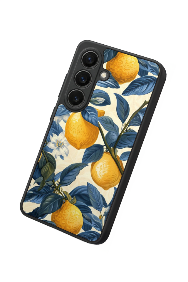 Samsung Galaxy S26 Uyumlu Limon Tasarımlı Glossy Premium Kılıf