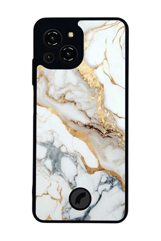 Reeder S23 Pro Max Uyumlu Mermer Marble Tasarımlı Glossy Premium Kılıf