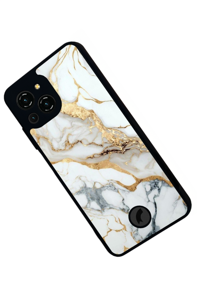 Reeder S23 Pro Max Uyumlu Mermer Marble Tasarımlı Glossy Premium Kılıf