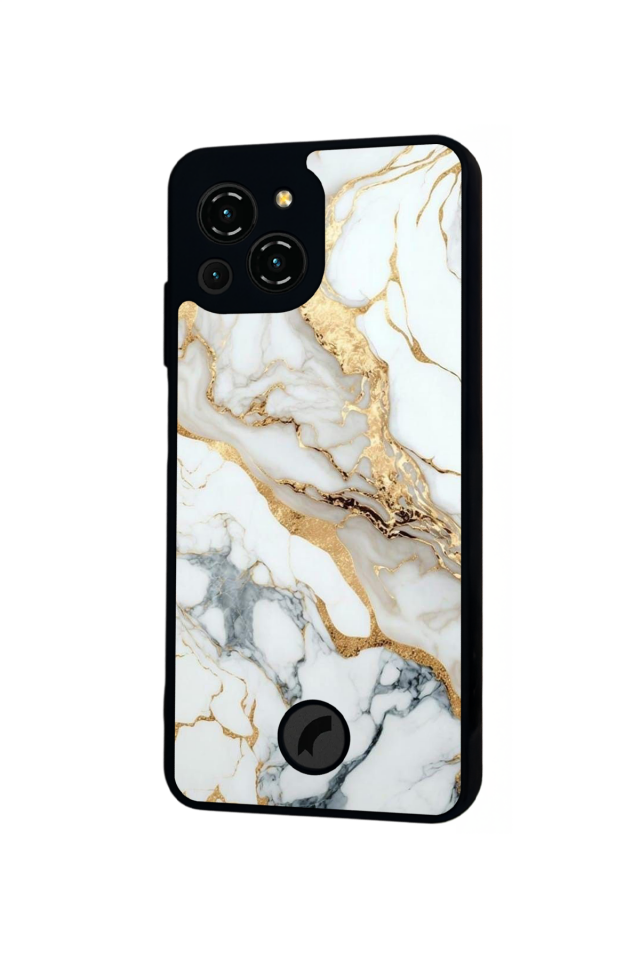 Reeder S23 Pro Max Uyumlu Mermer Marble Tasarımlı Glossy Premium Kılıf