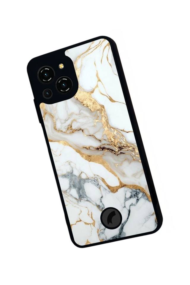 Reeder S23 Pro Max Uyumlu Mermer Marble Tasarımlı Glossy Premium Kılıf