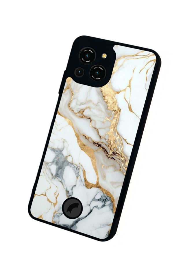 Reeder S23 Pro Max Uyumlu Mermer Marble Tasarımlı Glossy Premium Kılıf
